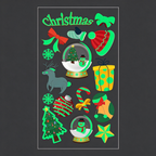Snow Globe Xmas Stickers