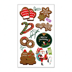 Gingerbread Santa Stickers