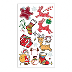 Reindeer Santa Stickers