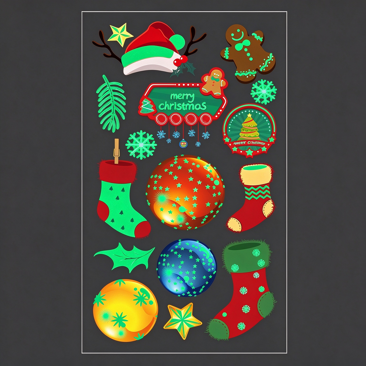 Ornament Gingerbread Stickers