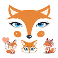 Cute Fox Face Tattoo