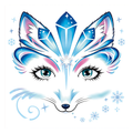 Ice Fox Face Tattoo