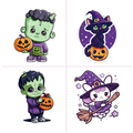 Cute Frankenstein Halloween Tattoo