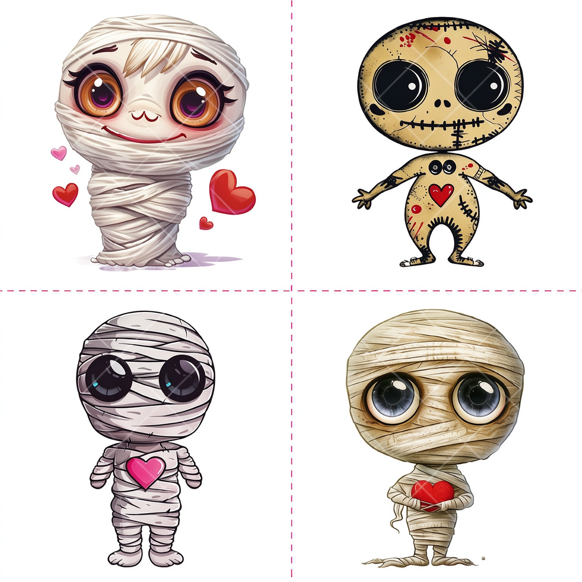 Heart Mummy Voodoo Doll Tattoo
