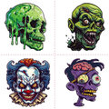 Slime Skull Zombie Clown Tattoo