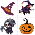 Witch Reaper Pumpkin Tattoo