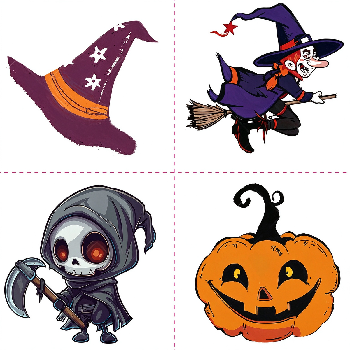 Witch Reaper Pumpkin Tattoo