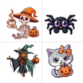 Skeleton Spider Scarecrow Cat Tattoo