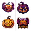 Halloween Pumpkin Demon Tattoo