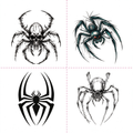 Halloween Skull Spider Tattoo
