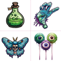 Halloween Potion Eyeball Tattoo