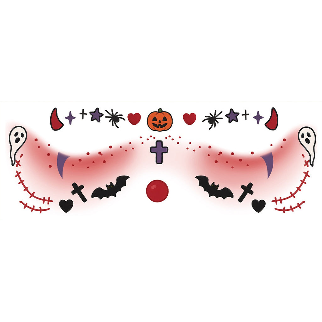 Halloween Face Stitch Tattoo