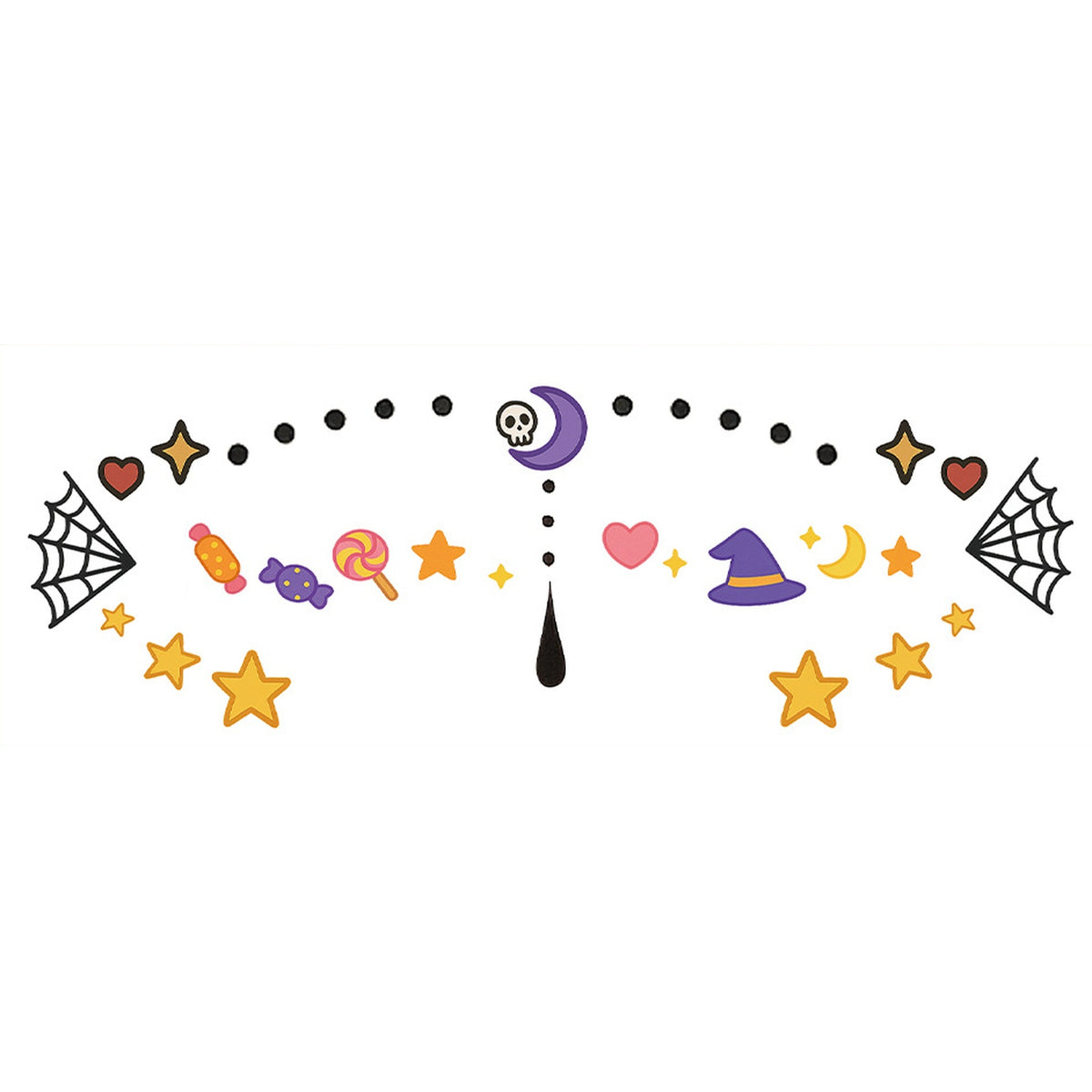 Candy Witch Halloween Tattoo