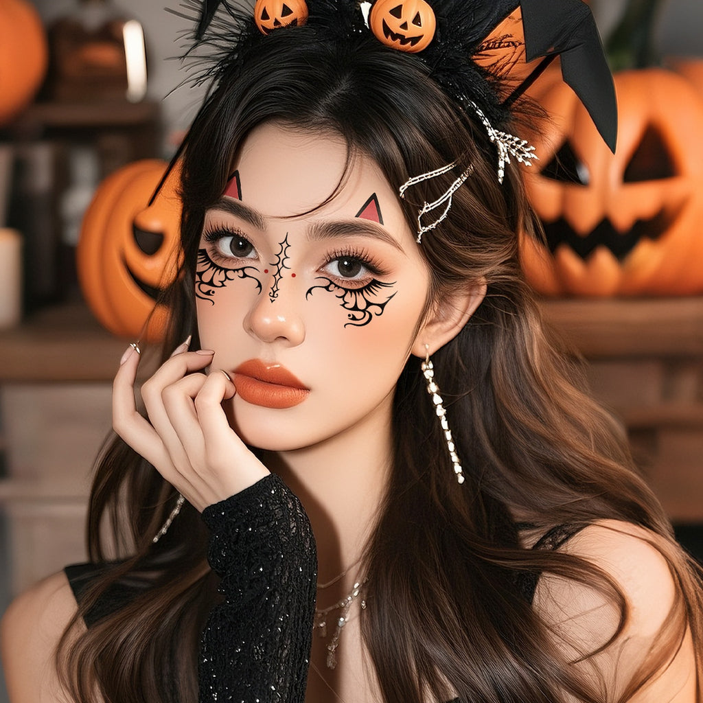 Cat Ear Halloween Tattoo