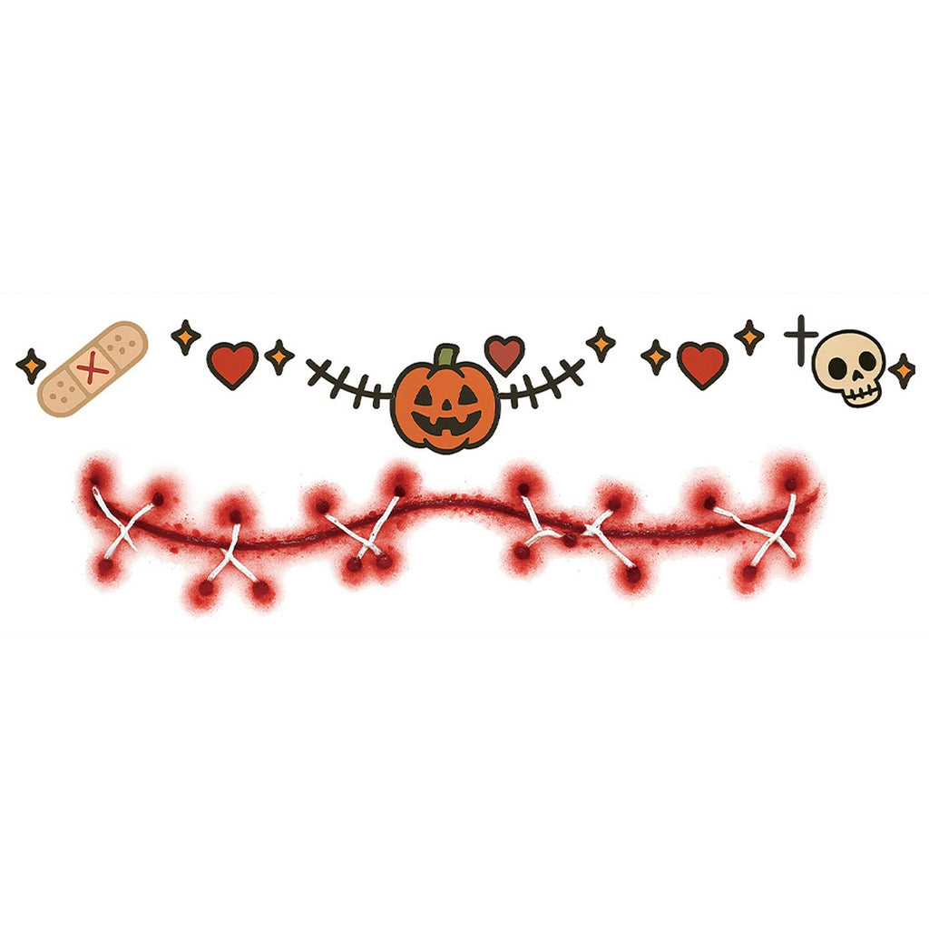 Stitch Pumpkin Halloween Tattoo