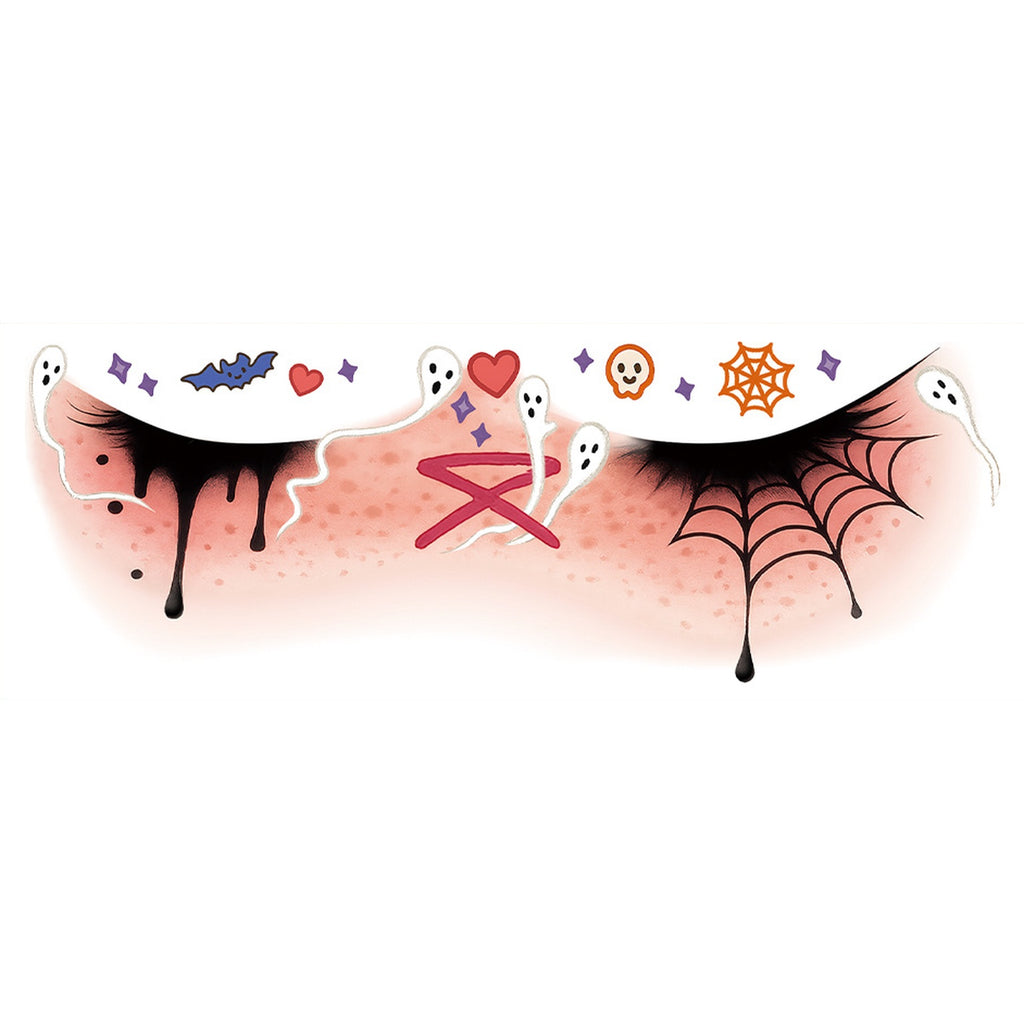 Ghost Web Halloween Tattoo