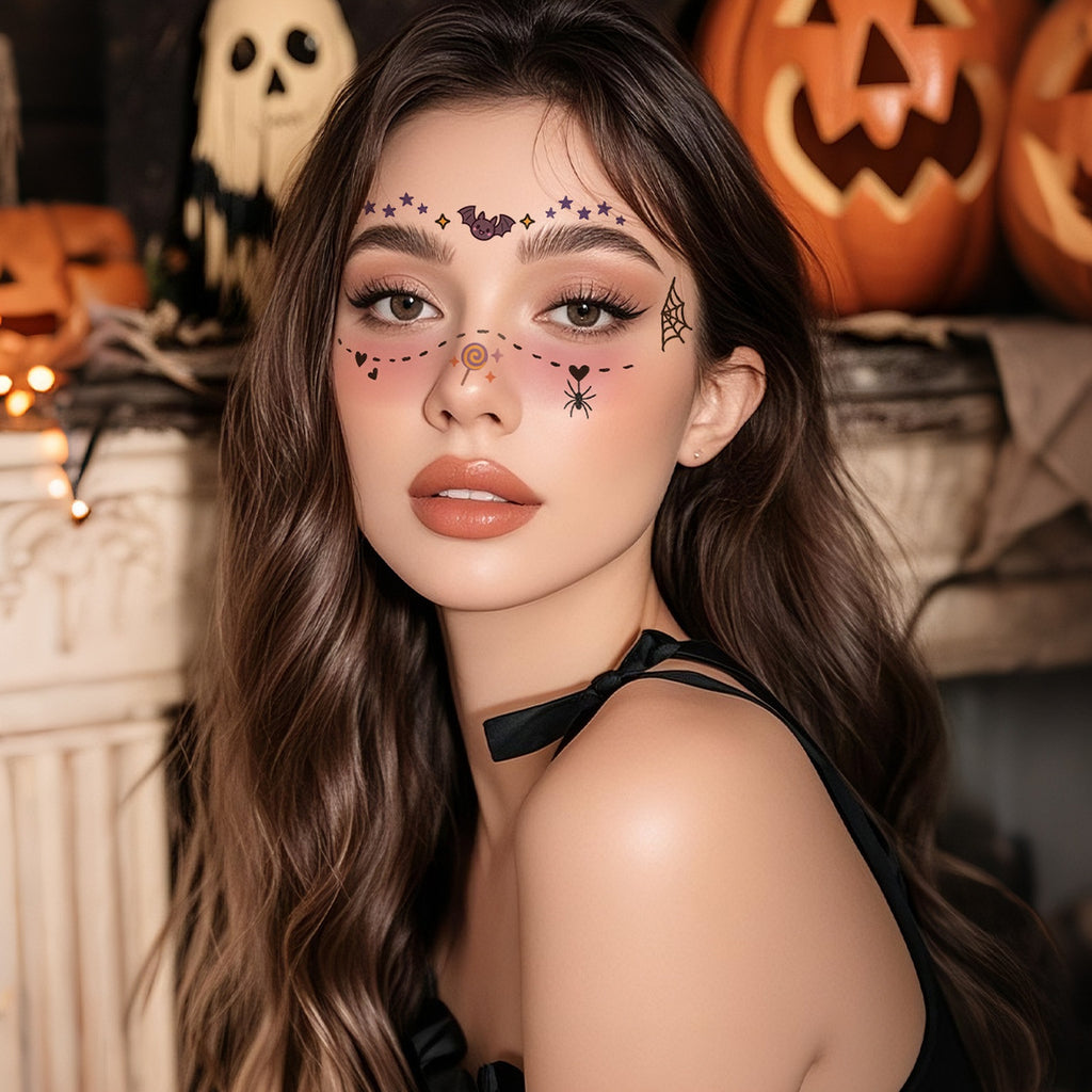 Bat Candy Halloween Tattoo
