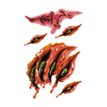 Claw Rip Tattoo Halloween Decal