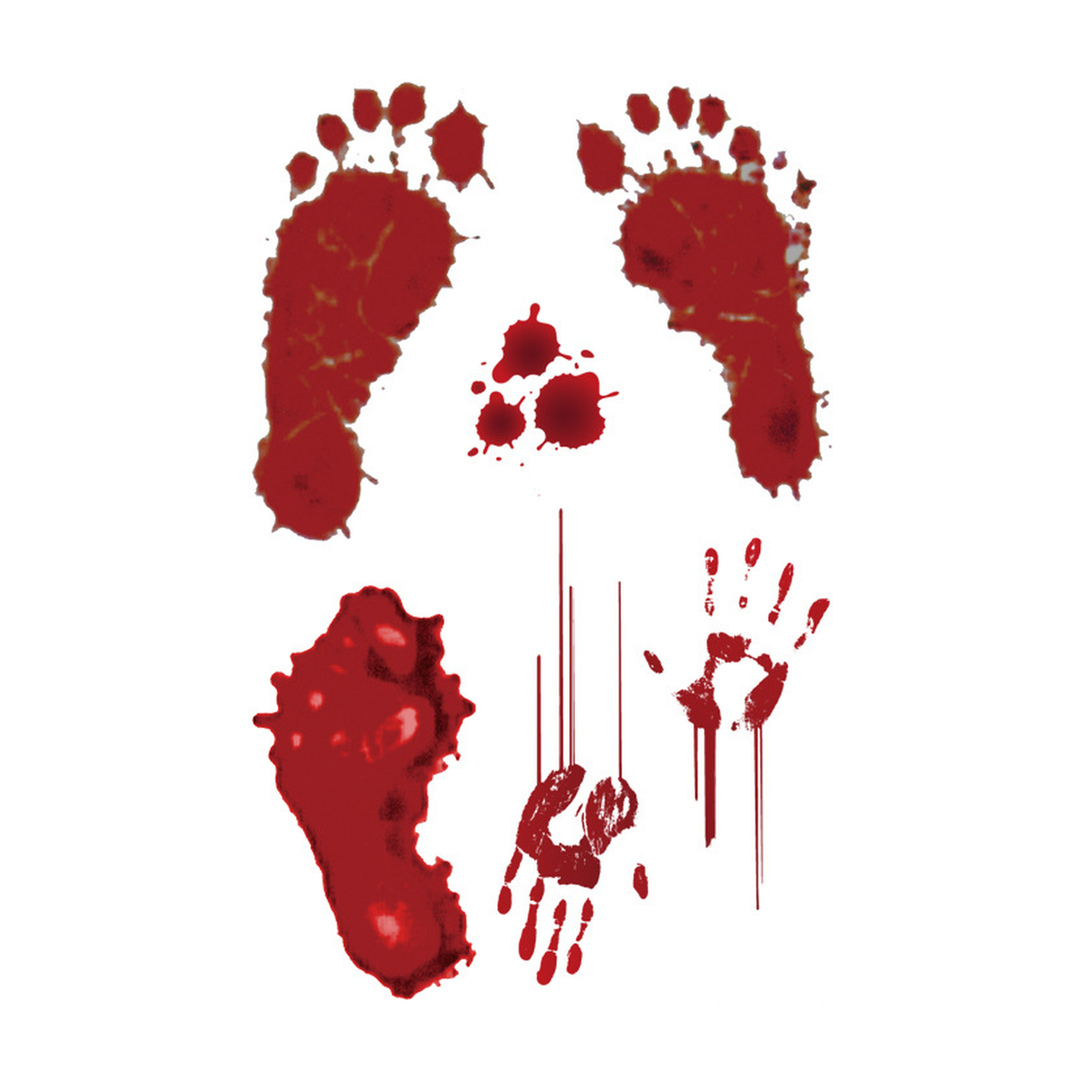 Bloody Print Tattoo Halloween Decal