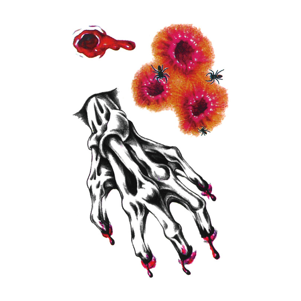 Skeleton Hand Tattoo Halloween Decal