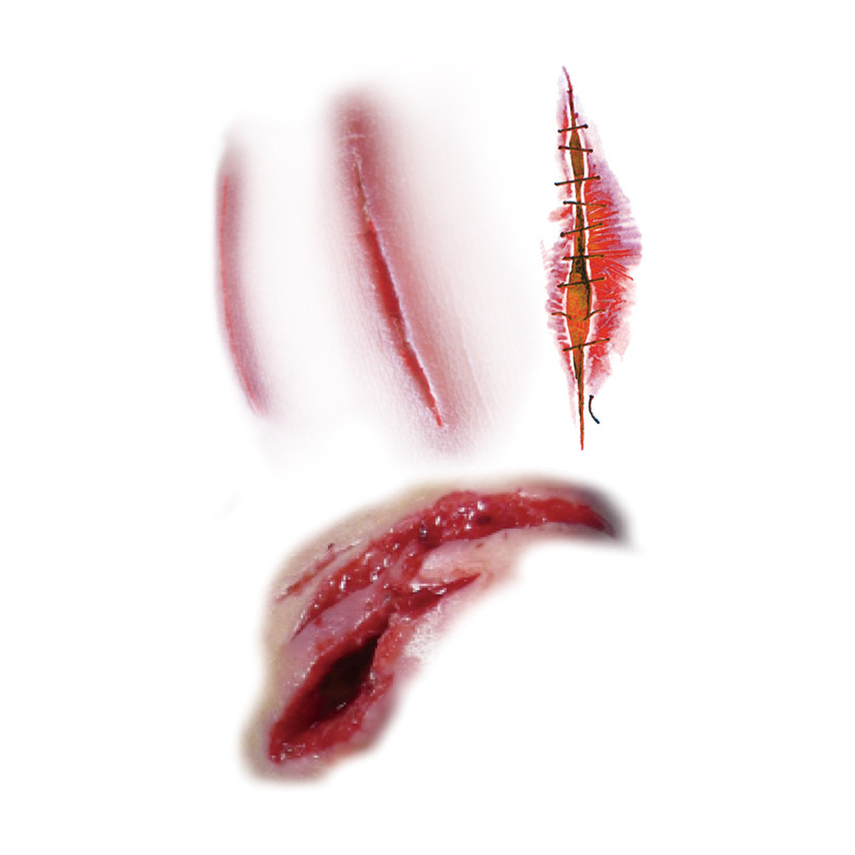 Suture Cut Tattoo Halloween Decal