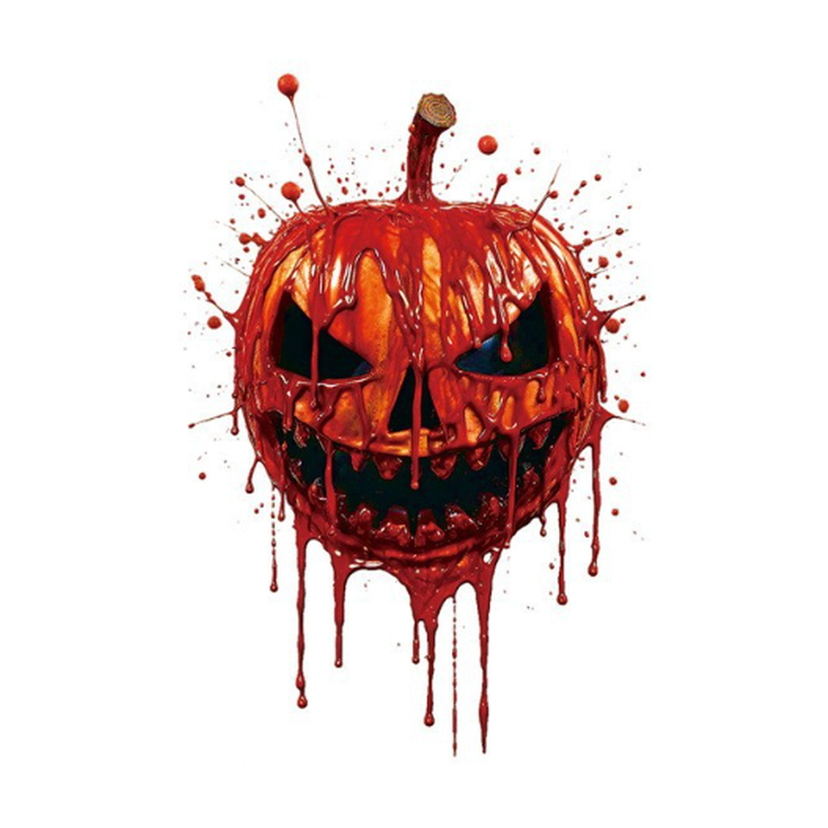 Pumpkin Blood Tattoo Halloween Decal