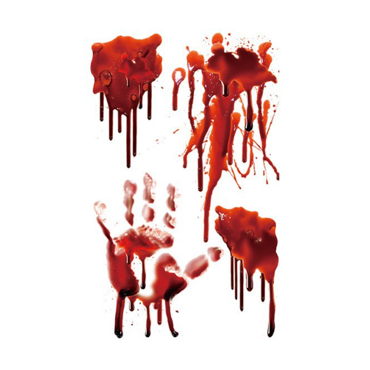 Blood Handprint Tattoo Halloween Decal