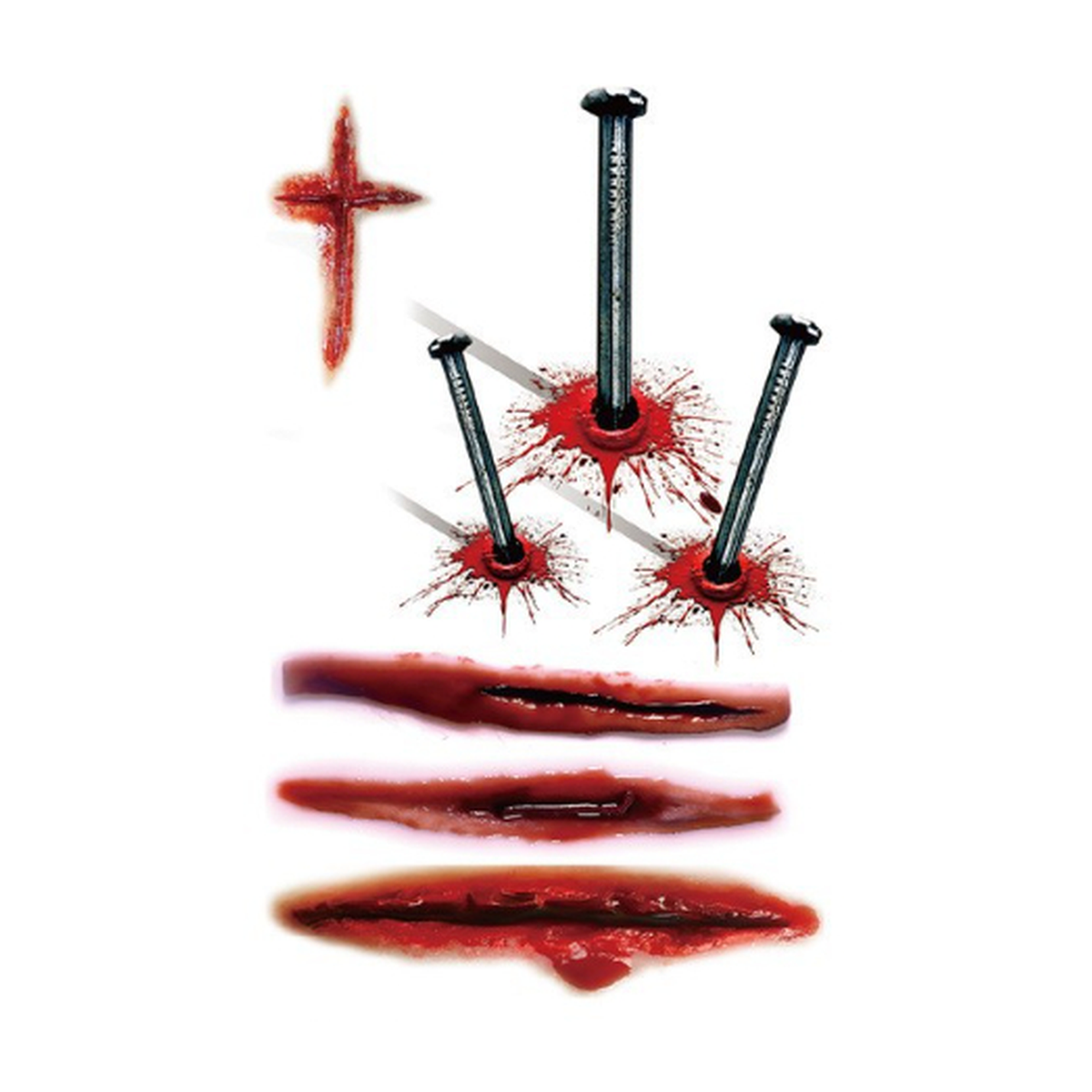 Nail Cut Tattoo Halloween Decal