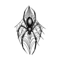 Shiny Spider Halloween Tattoo