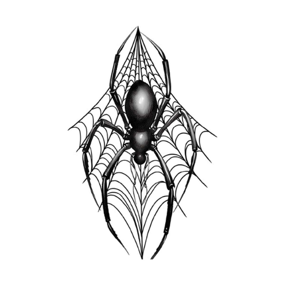 Shiny Spider Halloween Tattoo