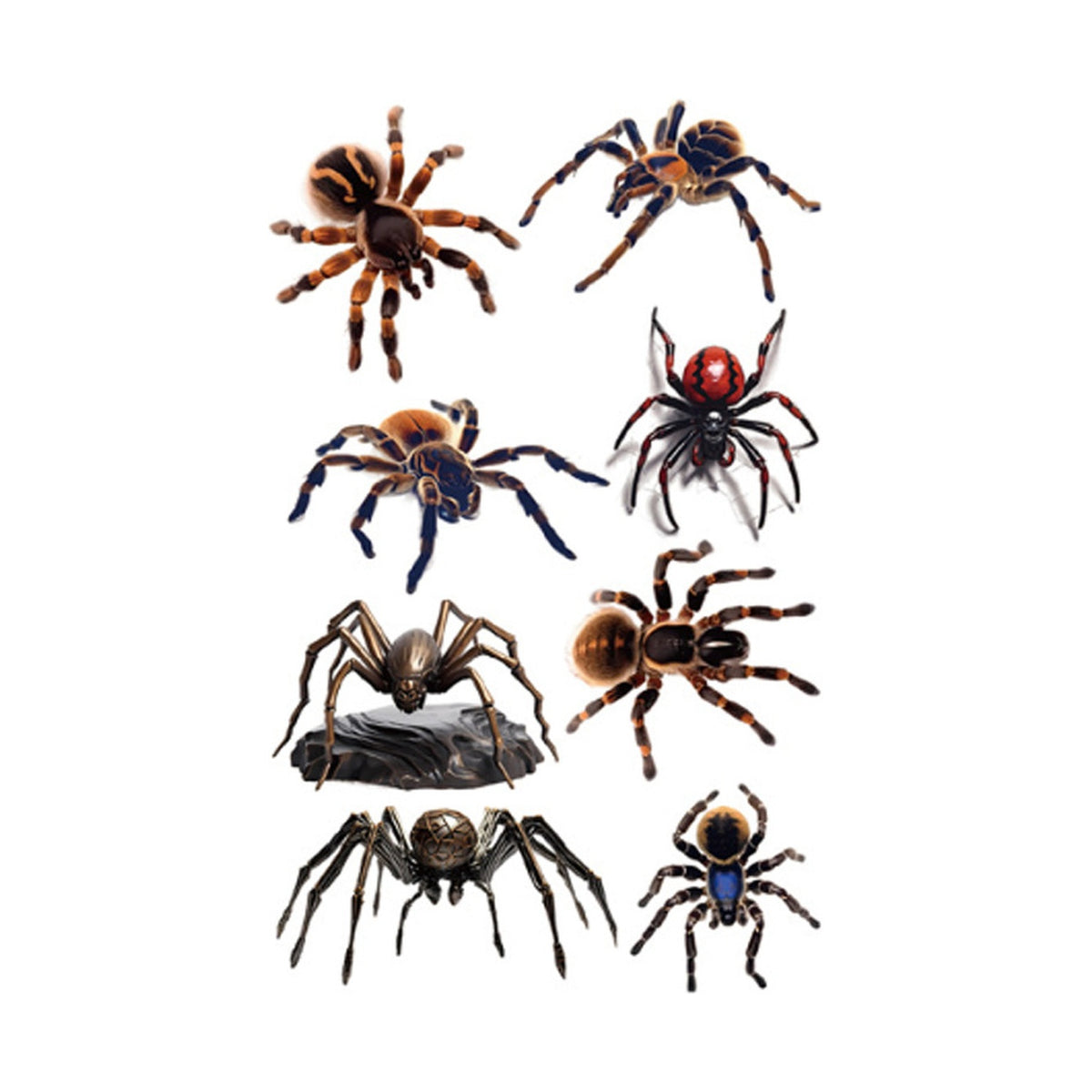 Mixed Tarantula Halloween Tattoo