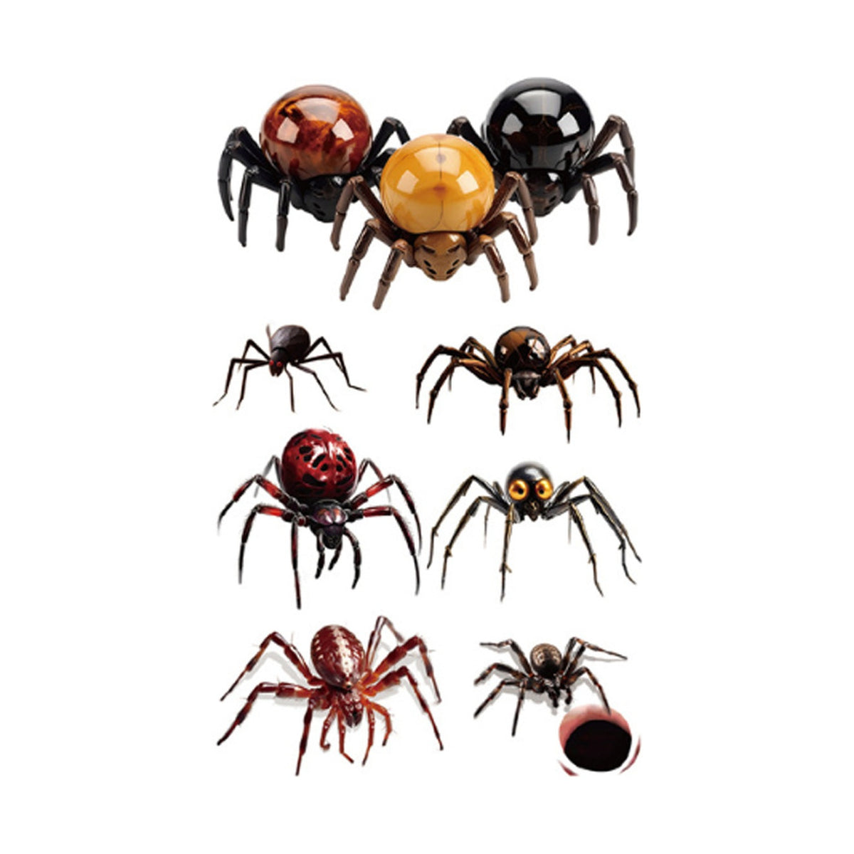 Glossy Widow Halloween Tattoo