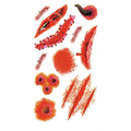 Worm Horror Wound Tattoo