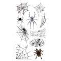 Line Art Spider Web Tattoo