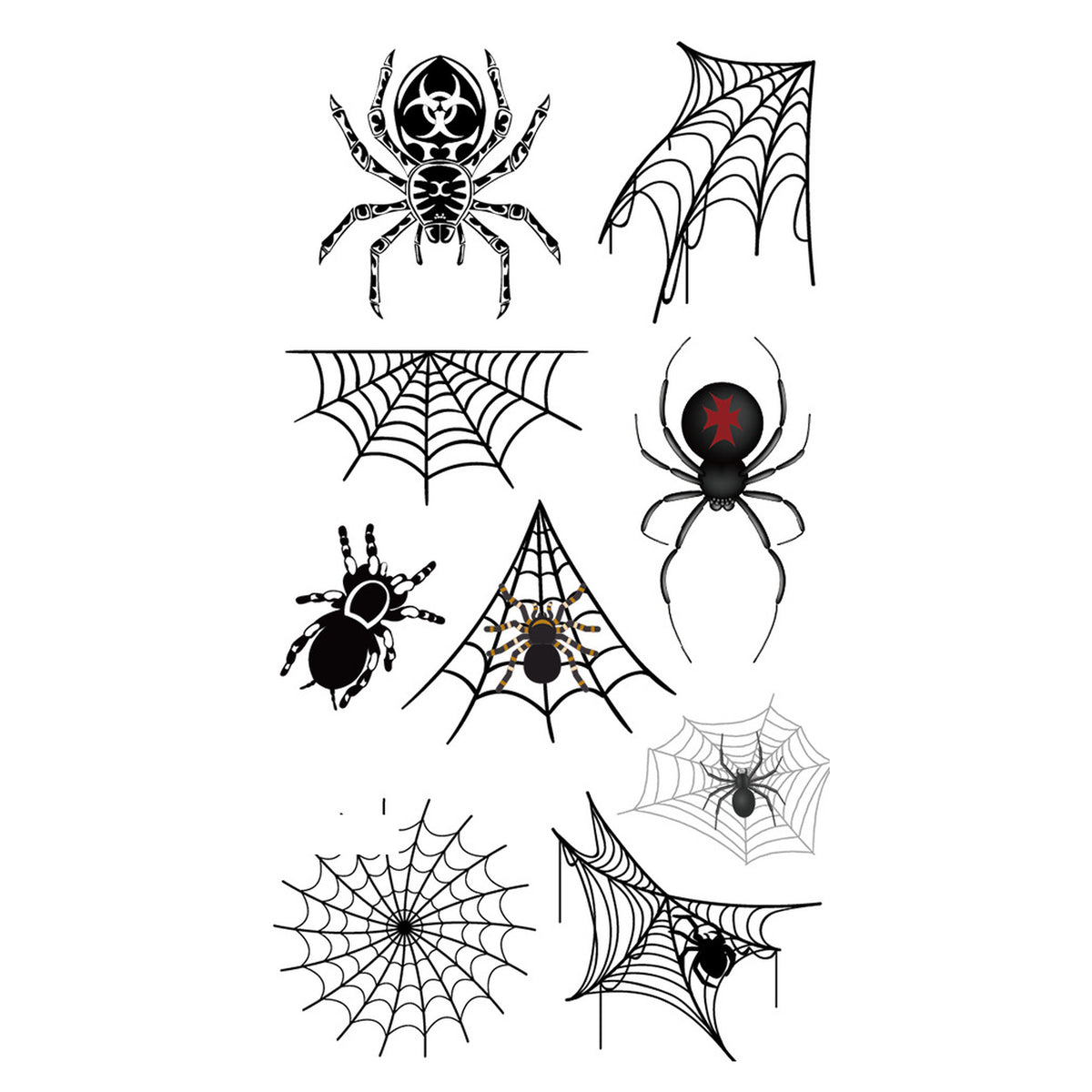 Tribal Pattern Spider Tattoo
