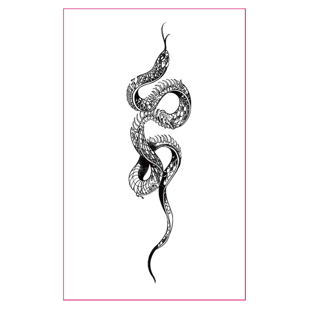 Glow Snake Festival Tattoo