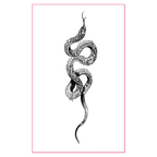 Glow Snake Festival Tattoo