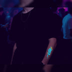 Glow Snake Festival Tattoo