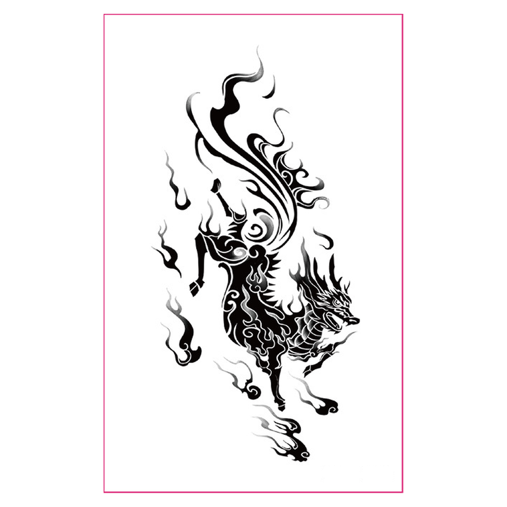 Kirin Glow Rave Tattoo
