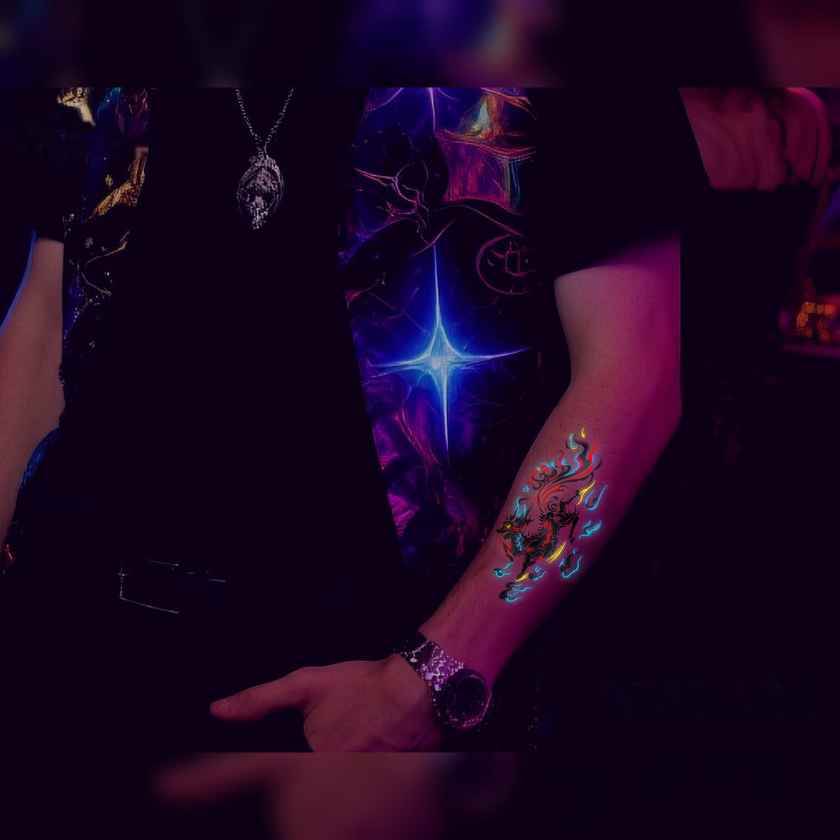 Kirin Glow Rave Tattoo