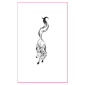 Flame Fox Glow Rave Tattoo