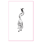 Flame Fox Glow Rave Tattoo