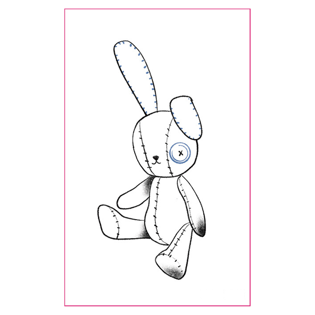 Stitch Bunny Glow Tattoo