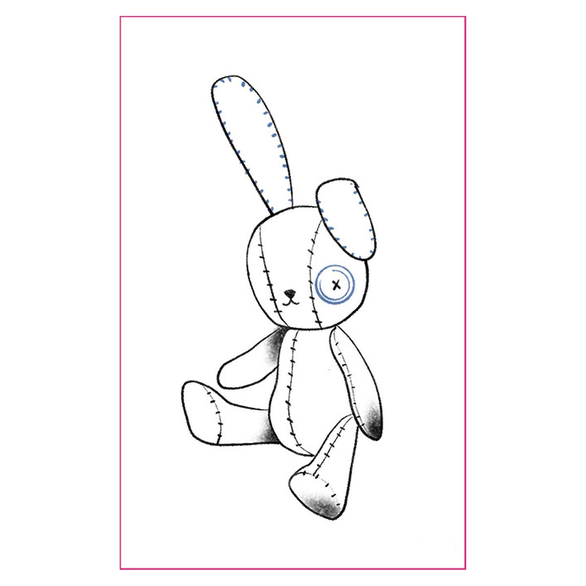 Stitch Bunny Glow Tattoo