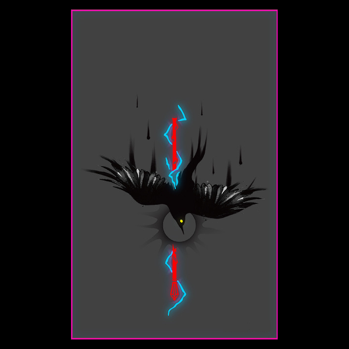 Ink Crow Glow Tattoo
