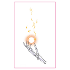 keleton Hand Fire Orb Tattoo