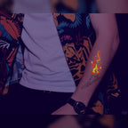 keleton Hand Fire Orb Tattoo