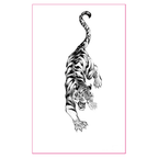 Lightning Tiger UV Tattoo
