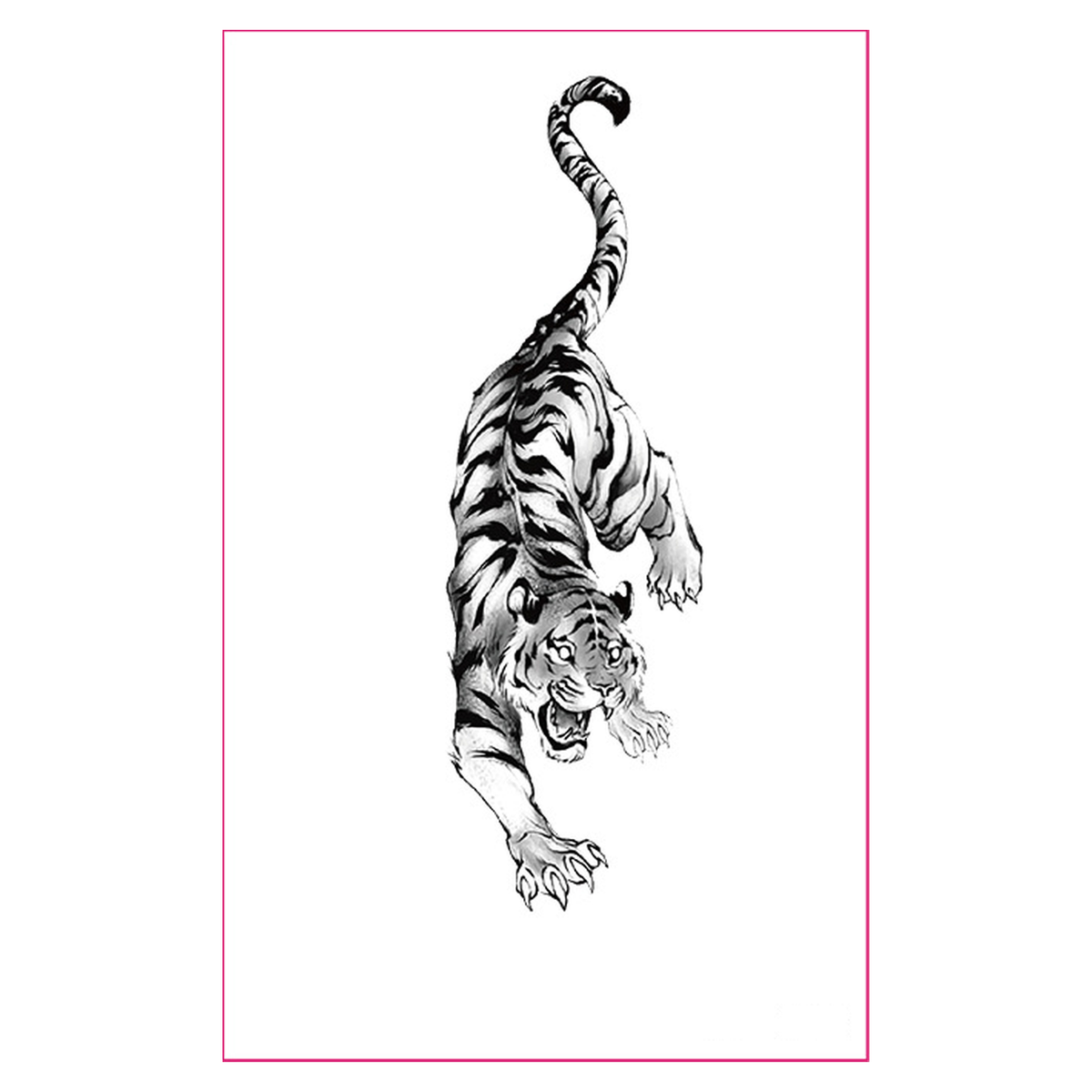 Lightning Tiger UV Tattoo