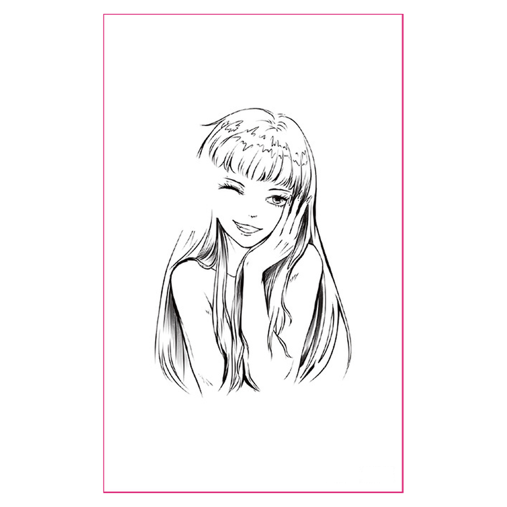 Anime Girl Hannya UV Tattoo